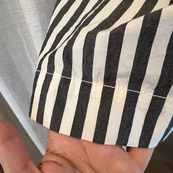 Women's Everlane Striped Gray & White Cotton Strappy Sundress, Size 00 - Picture 5 of 11